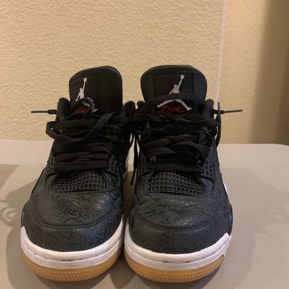 Jordan 4 Retro Laser Black Gum - Picture 5 of 5